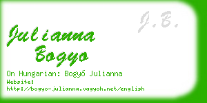 julianna bogyo business card