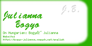 julianna bogyo business card